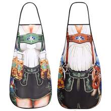 2pcs Different Styles Oktoberfest Aprons, Women's German Bavarian Oktoberfest Dress, Tight Fit Costume, Novelty Aprons Suitable For Bavarian Beer Festival, Kitchen Cooking, BBQ Party - Cute Apron - View 3