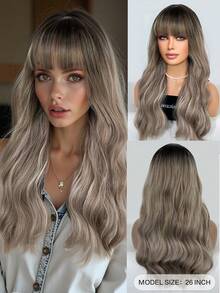 26 英寸红棕色姜假发是一款女士长直合成假发、耐热假发和万圣节假发 - 彩色 - 查看 17