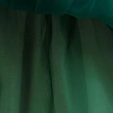 少女绿色网纱派对连衣裙，优雅公主风，适合女孩生日派对、圣帕特里克节、日常休闲穿着