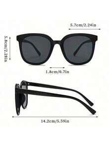 1 Pair Unisex Square Fashion Glasses, Fashion Accessory Suitable For Outdoor, Travel, Summer, Sports, Driving, Festivals, Beach, EDM, Vacation, Elegant Outfit, Streetwear, Holiday Atmosphere, Sports, Party, Outdoor Activities, Fishing, Vacation