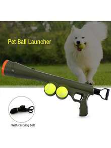 2-Ball Dog Fetch Toy Launcher, For Dog Training And Outdoor Interactive Ball Throwing