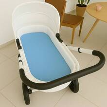 BABY MARATHON Moses Basket Mattress Stroller Mattress With 100% Cotton Pillowcase For Boys, Girls And Neutrals - 淺藍色 - 查看 1