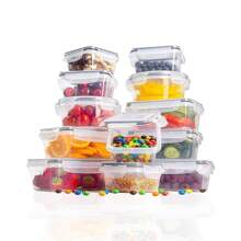 Set 12 Recipiente Hermetico Contenedor Alimentos Almacenar FOUND HOME FHM_RH-01 - transparente - Ver 2