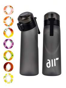 1PC Flavored Water Bottle, Bottle Starter Set, Drinking Bottle With One Random Flavoured Pods Suitable For Gyms, Schools, Flavored Water Bottle