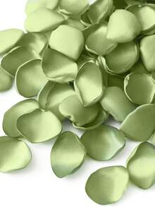 50/100/300/500/1000pcs Silk Rose Petals, Wedding Flower Petals, Green Petals, Artificial Rose Petals, Proposal Basket, Aisle, Bridal Shower, Table Decor