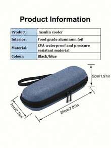 حقيبة عازلة محمولة لتبريد الأنسولين - حزمة ثلج بارد صندوق تبريد بسيط خفيف الوزن مع سحاب للحمل، حقيبة طوارئ للسفر، حقيبة طبية للطوارئ، حقيبة تبريد محمولة للأقلام الأنسولينية ومستلزمات مراقبة الدم، إكسسوارات السفر للشاطئ والسيارة والعطلات الصيفية والعودة إلى المدرسة