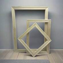 1片原木榫卯组装简易相框/家居装饰相框/手工DIY组装相框/大尺寸相框 - 彩色 - 查看 4