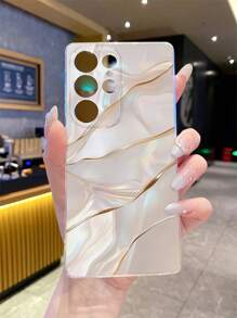 1pc Marble Texture Hollow Shell Shockproof TPU Phone Case, Suitable As Holiday Gift For Partner And Friends, Compatible With IPhone XS/XS Max/XR/11 12 13 14 15 16 Pro/Pro Max/14 15 16 Plus, Nothing, Pixel, INFINIX, Redmi Series