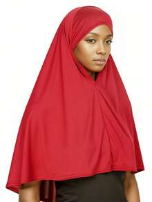 1 Khăn trùm đầu Hijab dành cho nữ, Khăn trùm đầu Khimar màu trơn, Thời trang & Đa năng, Thuận tiện khi ra ngoài, cầu nguyện, Chống tia UV, Thoáng khí, Phù hợp mặc mọi mùa - Khăn tay áo - Xem 29