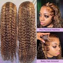 Put And Go 5x5 高清透明无胶假发 高清挑染 P4/27 Jerry 卷发波浪假发 人发混合发质 200% 密度卷发波波头假发 蕾丝前假发 预剪卷曲蕾丝假发 漂白结波波头假发 混合挑染 13x6 波波头 预拔透明蕾丝前假发 自然发际线 日常使用 高品质 适合初学者