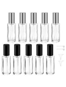10 件可再填充 10ml 旅行香水雾化器套装，带漏斗的便携式玻璃香水瓶，袖珍古龙水喷雾器，用于分配香水和化妆品 - 彩色 - 查看 20