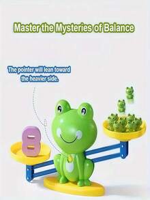 这款儿童数字青蛙游戏融合了加法、减法、重量堆叠和计数等元素，适合3至6岁的儿童，旨在促进亲子互动、早期儿童教育，并培养孩子的逻辑思维能力。它是送给孩子的绝佳生日礼物、圣诞礼物和益智玩具。（款式、数字和颜色随机发货。）
