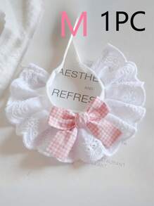 1 Pure Cotton Lace Scarf For Cats, Cat Accessories, Dog Accessories, Cat Items, Pet Bows, Cute Decorative Bibs, Cat Bow Ties, Halloween Decorative Cat Collars