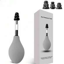 Ear Pressure Relief Suction Device, Ear Pressure Tool, Airplane Ear Pressure Relief Through Inner Ear Pressure Balance, With 3 Sizes Of Earplugs,School,Back To School,Travel,Travel Essentials,Home Essentials,Ear Cleaner