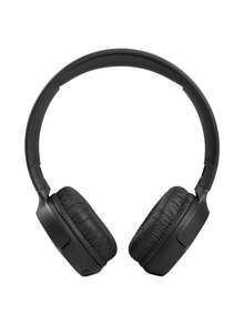 JBL Tune 510BT 无线贴耳式耳机，强劲低音，40 小时超长续航，USB-C 快速充电，内置麦克风和语音助手，可折叠设计，兼容安卓和 iOS 系统，是音乐、游戏、健身和旅行的理想之选。 - 黑色 - 查看 3