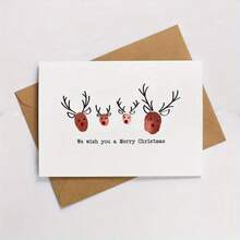 Sending Envelopes And Mail Bags 4"X6" Festive Single Panel Thank You Blank Cards With Envelopes, DIY Holiday Greeting Card Set, White Or Black Or Brown Envelopes With Invitation Cardstock 20 Sets Or 40 Sets.For All Occasions - 黑色 - 查看 7