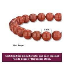 Vibe Green Jade Bracelet - Healing Wealth Bracelet - Jade Beaded Bracelet Women Men - Bring Good Luck Prosperity And Emotional Balance - Adjustable Size - 碧玉 - 查看 3