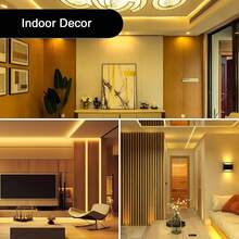 NBBUFF 3ft-50ft Luz de Tira de LED com Interruptor de Botão USB, Iluminação Noturna para Escadas, Muito Fácil de Instalar, Luz Branca Quente 3000K Adequada para Decoração de Quarto, Sala de Estar, Armário, Iluminação de Showroom, Espelho, Máquina de Costura, Guarda-Roupa