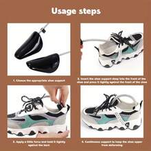 1 Pair Adjustable Plastic Shoe Stretcher, Random Color Spring Shoe Stretcher, Anti-Wrinkle Shaper, Suitable For Sneakers, Boots, Thanksgiving, Christmas, Valentine's Day Gift - Multicolor - View 5