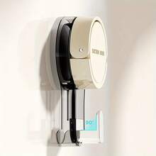 1 Doppelhaken Saugnapfhaken - Keine Bohrung erforderlich, selbstklebender Handtuchhalter, sicherer Halt, Kunststoffkonstruktion, geeignet für Badezimmer und Küchenlagerung, praktischer Haken