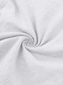 2 Stücke Herren Leinen Set, einfarbiges Hemd mit Einzelknopfleiste und kurzen Ärmeln und Hose, leichte, lässige Sommer Leinen Kleidung für Herren, gemütliche Outfits