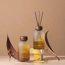 1pc-250/500ml Large Capacity Household Non Flame Fragrance Is A Thoughtful Choice To Enhance The Quality Of Life. Using Natural Essential Oils And Elegant Rattan To Enhance The Fragrance, It Can Release A Fresh Aroma For A Long Time Without The Need For An Open Flame, Effectively Purifying Indoor Air And Dispelling Dull Odors.