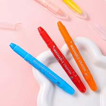 Bút sáp màu mềm mại có thể giặt được - , Có thể xoắn, Màu sắc rực rỡ để tô màu & vẽ, Lý tưởng cho các dự án giấy & nghệ thuật, Đồ dùng tô màu giấy | Bút sáp màu rực rỡ | Bút sáp màu có thể giặt được - Nhiều màu - Xem 2