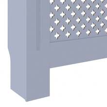 vidaXL MDF Radiator Cover  80.7" - Grey - View 7