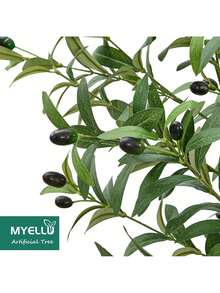 215 Cm Artificial Olive Tree Plant, Tall Fake Tree For Home Decor 2000 Leaves Faux Olive Tree Plant Indoor For Living Room Bedroom Office Live Streams Decorative Modern Greenery
