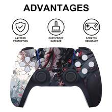 Suitable For PS 5 Disc Version Console & Controller Film - Clown Style Scratch-Resistant PVC Sticker, Bubble-Free, Perfect Holiday Gift