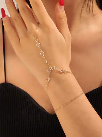 1pc Fashionable Versatile Unique American Street Style Finger Chain