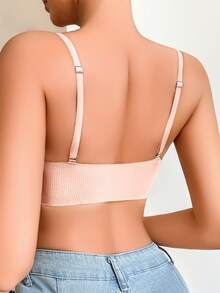 Women's Seamless Jelly Soft Support Wireless Backless Lift Bra - Baby Pink - View 3
