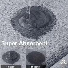 1 tấm thảm tắm bằng mút hoạt tính màu trơn cổ điển, bề mặt thấm hút cao, nhanh khô, đế chắc chắn chống trơn trượt, thích hợp cho sàn phòng tắm và nhà bếp, thiết thực và mềm mại, cũng có thể sử dụng cho phòng ngủ, ký túc xá, phòng giặt. Thiết kế nhẹ và linh hoạt, dễ dàng vệ sinh và bảo quản. - Màu xanh nhạt - Xem 9