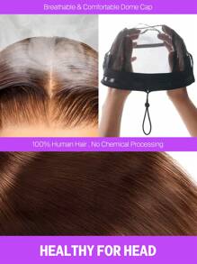 MEGALOOK Upgraded 13x6 Three-Go™ Deep Brown Water Wave Lace Front Wig - 100% Human Hair, Ear To Ear Lace, Natural Hairline, 18-26 Inches #4 Brown Wig - No Glue Needed, Beginner Friendly, Durable & Long-Lasting, Lightweight Cap - S4 - View 8