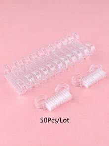 10pcs/50pcs Small Black Nail Brush, Nail Dust Cleaner Brush, Multi-Function Nail Art Brushes - Black - View 12