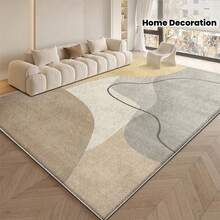 850g Per Square Meter Washable Modern Floor Mat Light Luxury Simple Geometric Pattern Indoor Floor Soft Thickened Machine Washable Home Style Area Rug Large Gradient Design Non-Slip And Machine Washable Mat Suitable For Living Room, Bedroom, Office, Home Decoration - 彩色 - 查看 2