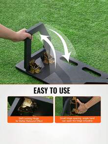 Sturdy Durable Soccer Rebounder Board, 40"X16" Portable Soccer Wall With 2 Angles Rebound, Foldable HDPE Kickback Rebound Board, For Solo & Group Training, Shooting Drills, Lightweight Soccer Practice Wall,Soccer Training Equipment For Passing & Shooting Practice.Sports & Outdoor,Team Sports,Soccer Stadium Equipment.Become A Soccer Superhero! With The 40-Inch Professional Soccer Rebound Board, Your 24/7 Personal Trainer! - 黑色 - 查看 9