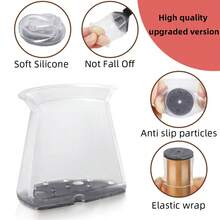 4/16pcs Round Chair Leg Floor Protectors - Silence Noisy Floors, Against Scratches Chair Covers, Smooth Gliding - Furniture Pads, Furniture Sliders Made Of Soft Felt,Protect The Floor And Table And Chair Legs,Suitable For Kitchen, Living Room, Bedroom,Cafe(Grey)