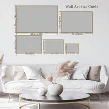 1pc Framed Canvas Poster, Chicago Sunset Canvas, Chicago Skyline Wall Art Canvas Paintings, Ideal Gift For Bedroom Living Room Corridor, Wall Art, Room Decoration, 2D Flat Print - 彩色 - 查看 6