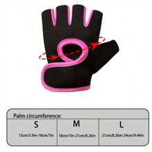 1pair Unisex Half Finger Weightlifting Fitness Gloves,Outdoor Sports Gloves For Cycling, Breathable & ShockAbsorbing,Black Gloves,Gym