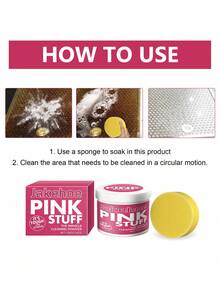 100g/500g/300g Pink Magic Cleaning Paste, Powerful Cleaning For Stainless Steel Pot Bottoms, Stove Cleaning Agent, Stainless Steel Cleaning Powder For Gas Stove, Exhaust Fan, Rust Remover, Multi-Purpose Kitchen Cleaning Powder To Quickly Remove Stubborn Stains And Grease On Kitchen, Bathroom, Floor, Helps Save Energy. The 100g Size Is Relatively Small, The 500g Size Is Recommended.