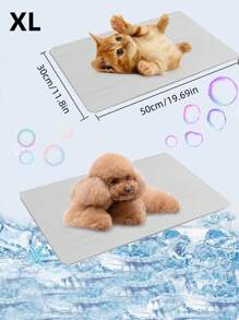 Płyta aluminiowa chłodząca na lato dla zwierząt, odświeżająca i wygodna, lodowato-chłodna, szybkie rozpraszanie ciepła, odpowiednia dla chomików, królików, psów, kotów, chłodząca mata do łóżka, akcesoria do maty chłodzącej na lato do klatki dla zwierząt