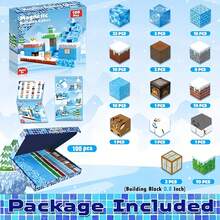 Magnetic Building Blocks Set, 0.8*0.8 Inches Per Block, DIY 3D Puzzle Toy, Christmas Gifts Stocking Filler, Creative Home Decor, Perfect Christmas Gift, Multi-Color Plastic Construction Kit, New Year Gift, Kids Gift, Birthday Gift - Multicolor - View 15