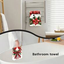 1 set/1 pieza/2 piezas Paños de cocina y paños de platos con estampado de pájaros navideños, adecuados para decoración de interiores en restaurantes, cocinas y baños, decoración de fiestas, regalos festivos y también pueden ser entregados como regalos de Navidad - Multicolor - Ver 10