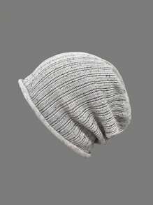 1pc Women's Colorful Polka Dot Thin Striped Headband, Versatile Knitted Beanie Hat, Suitable For Spring/Summer, Winter Women