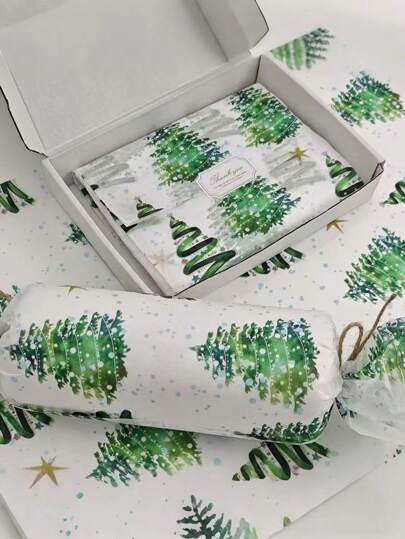 10/20 arkuszy kolorowego, cienkiego papieru z motywem choinki, 19,5 x 27,5 cala, papier do pakowania prezentów, odpowiedni na ślub, prezenty świąteczne, opakowania na prezenty urodzinowe, wypełnienia do bukietów, prezenty na imprezę