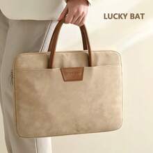 Laptop Bag Waterproof Lightweight Business Carrying Case For Work And Commuting - Rose Pink With Long Shoulder Straps - View 3