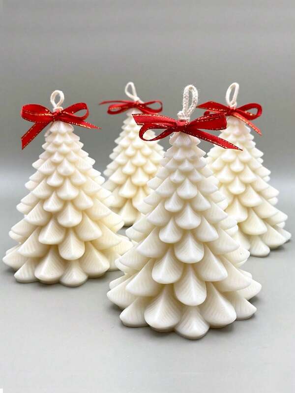 1 pieza Molde de vela de árbol de Navidad, Molde de vela de silicona en forma de árbol de pino 3D, Molde de colada de resina epoxi para velas perfumadas, decoración de fiesta de Navidad, regalo festivo y decoración del hogar