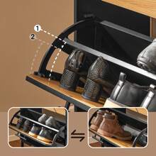SoBuy Shoe Storage Cabinet, Shoe Cabinet, Shoe Cupboard FSR164-SCH