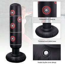 Sport Heavy Duty Free Standing Boxing Punch Bag - Black - View 5